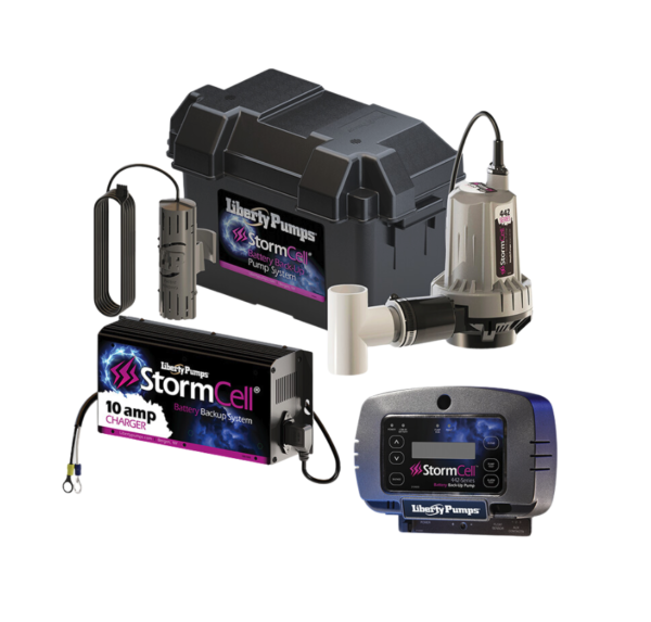 High-Performance Battery Backup Sump Pump System with Smart Monitoring & Check Valve Add-On