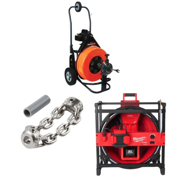 Snake & Chain Snake Drain Cleaning (3" - 4") Add-On
