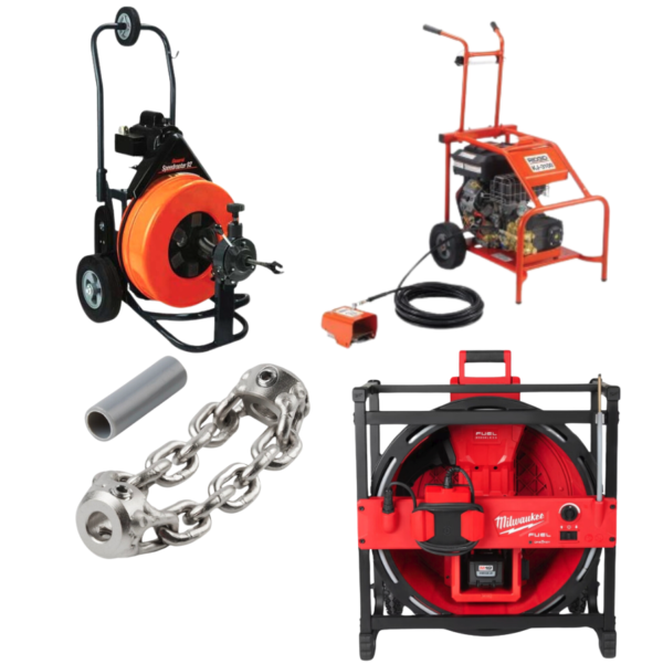 Snake, Chain Snake & Hydro Jet Drain Cleaning (3" - 4") Add-On