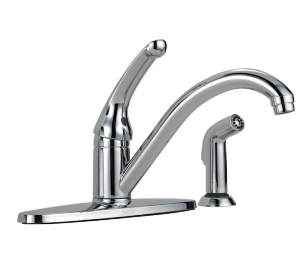 Single Handle Kitchen Faucet with Side Sprayer Installation